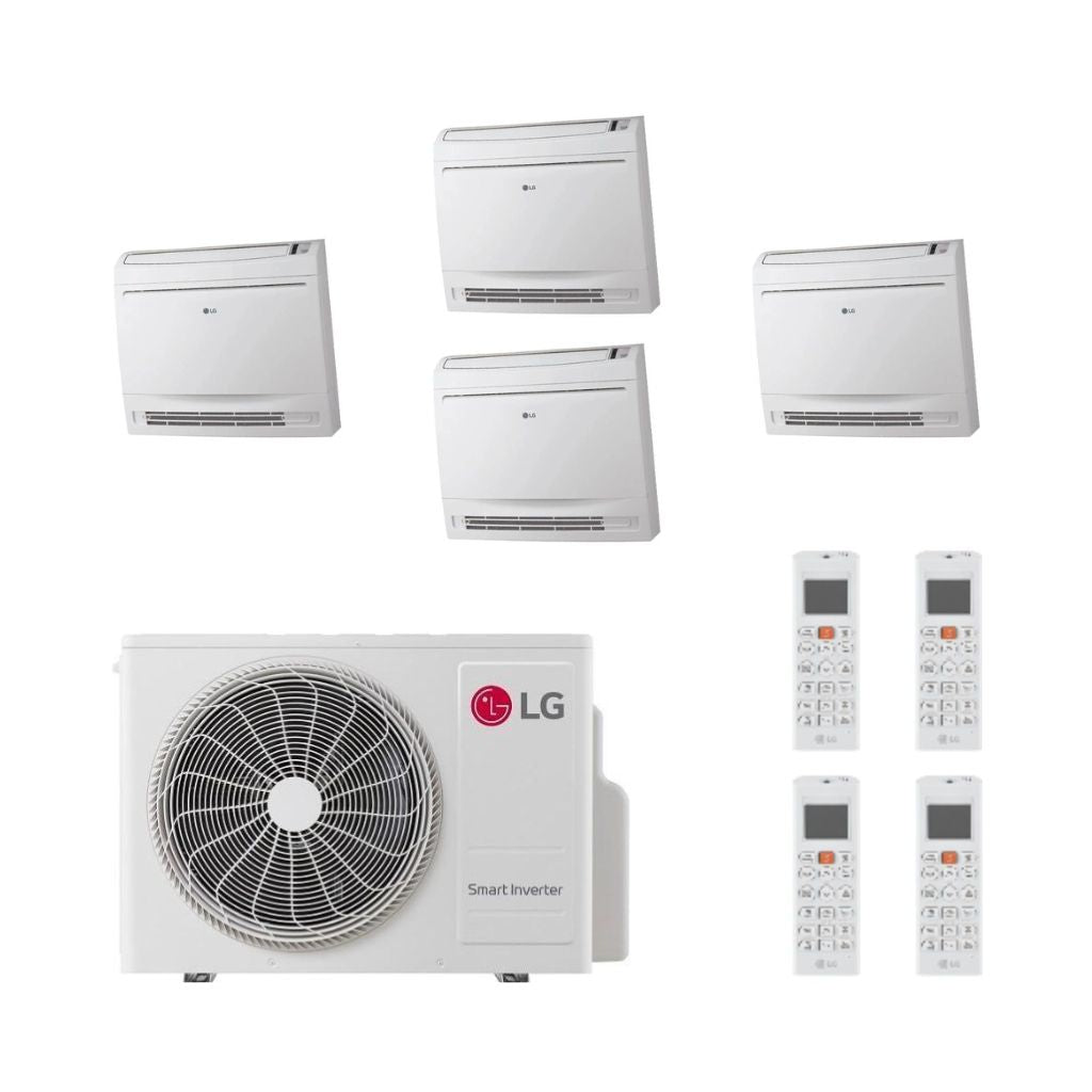 LG Climatizzatore Quadri Split a Console con MU4R27 - Gas R-32 Inverter A++/A+ Wi-Fi