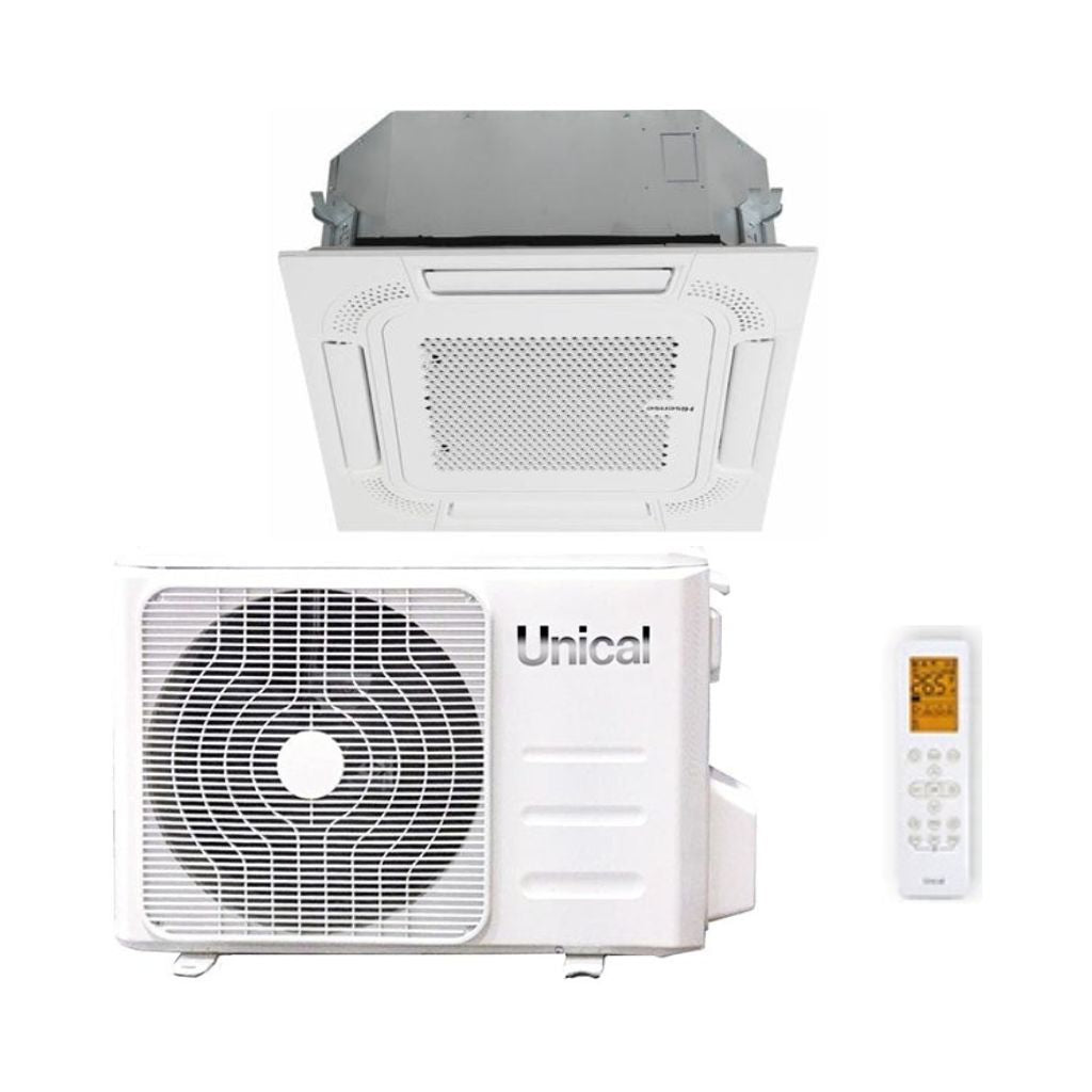 Unical Climatizzatore Cassetta a 4 Vie CS11 - Gas R-32 Inverter A++/A+ Wi-Fi Optional