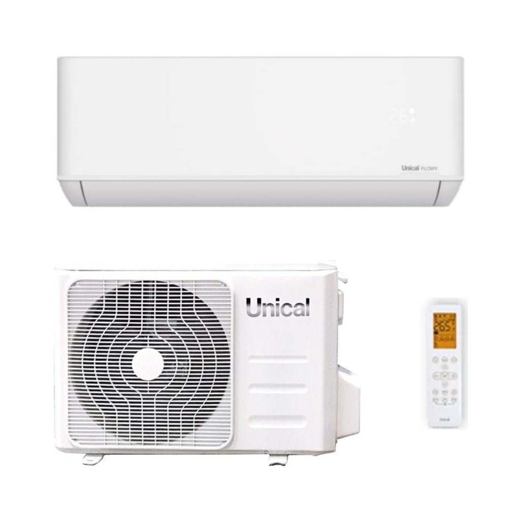 Unical Climatizzatore Monosplit Flowy - Gas R-32 Inverter A++/A+ Wi-Fi Optional