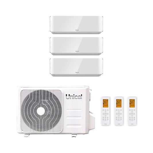 Unical Climatizzatore Trial Split Air Cristal con KMX3 21HE - Gas R-32 Inverter A++/A+ Wi-Fi Optional