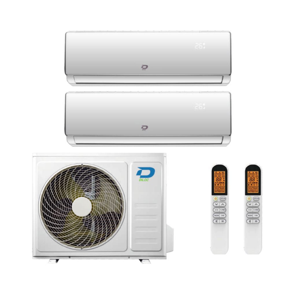 Diloc Climatizzatore Dual Split Sky con FROZEN360 - Gas R-32 Inverter A++/A+ Wi-Fi Optional