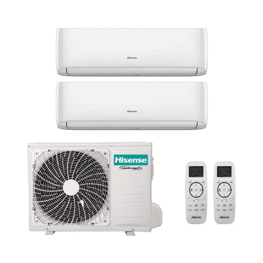 Hisense Climatizzatore Dual Split Hi-Comfort con 2AMW35U4RGC - Gas R-32 Inverter A++/A+ Wi-Fi