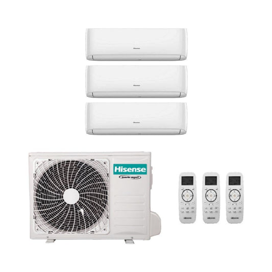 Hisense Climatizzatore Trial Split Hi-Comfort con 3AMW52U4RJA - Gas R-32 Inverter A++/A+ Wi-Fi