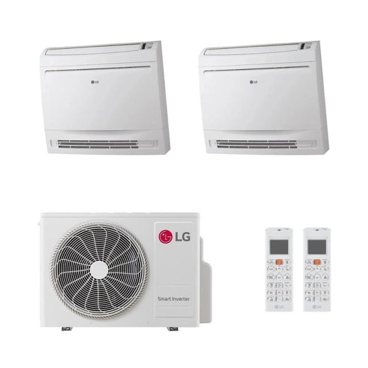LG Climatizzatore Dual Split a Console con MU2R15 - Gas R-32 Inverter A+++/A++ Wi-Fi