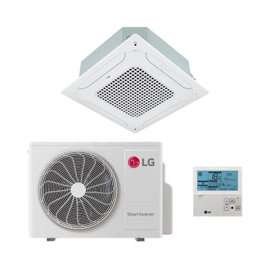 LG Climatizzatore Cassetta a 4 Vie CT - Gas R-32 Inverter A++/A+ Wi-Fi Optional con Pannello e Comando inclusi