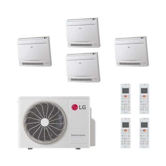 LG Climatizzatore Quadri Split a Console con MU4R25 - Gas R-32 Inverter A++/A+ Wi-Fi