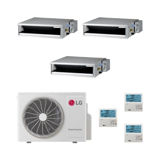 LG Climatizzatore Trial Split Canalizzabile con MU3R19 - Gas R-32 Inverter A+++/A++ Wi-Fi Optional con Comando incluso