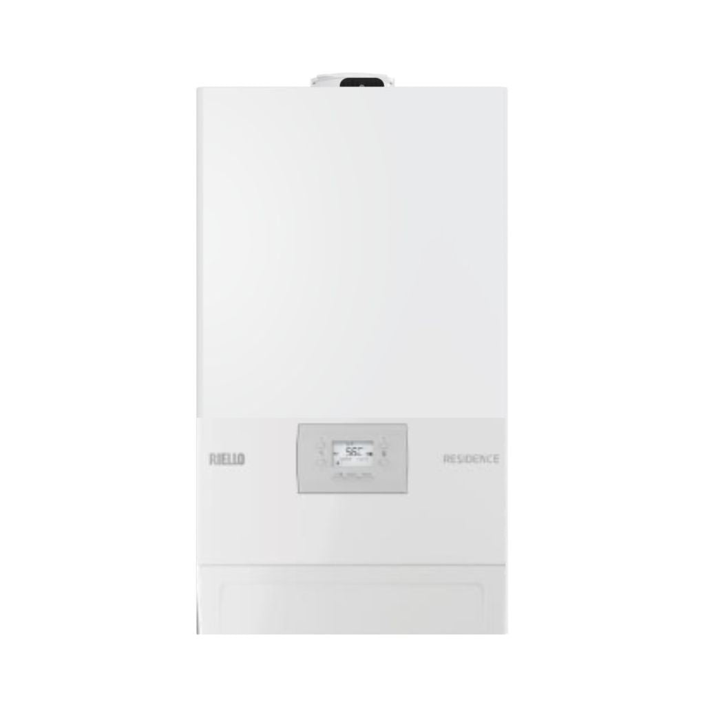 Riello Caldaia a Condensazione Residence Aqua BIS - Metano/GPL con Accumulo da 30lt Low NOx con Kit Fumi