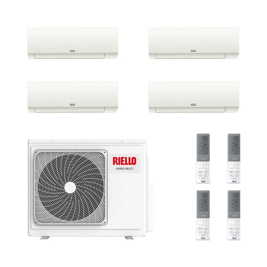 Riello Climatizzatore Quadri Split Aaria Plus con Aaria Multi 475 PI - Gas R-32 Inverter A++/A+ Wi-Fi