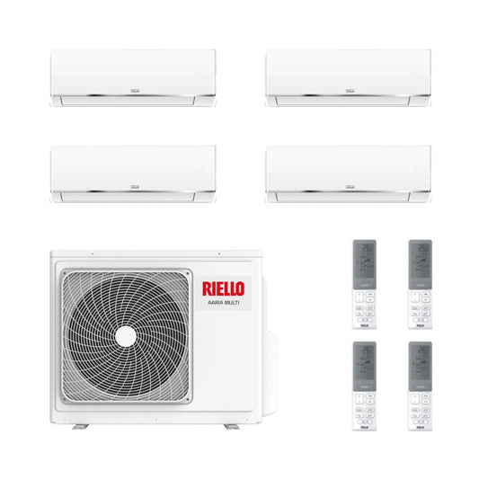 Riello Climatizzatore Quadri Split Aaria Start con Aaria Multi 475 PI - Gas R-32 Inverter A++/A+ Wi-Fi Optional