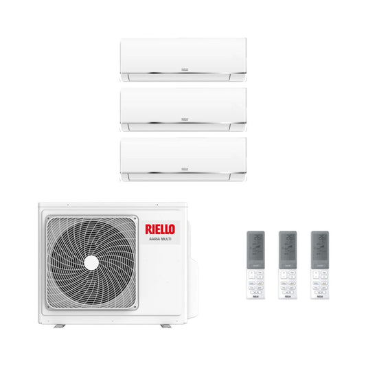 Riello Climatizzatore Trial Split Aaria Start con Aaria Multi 355 PI - Gas R-32 Inverter A++/A+ Wi-Fi Optional