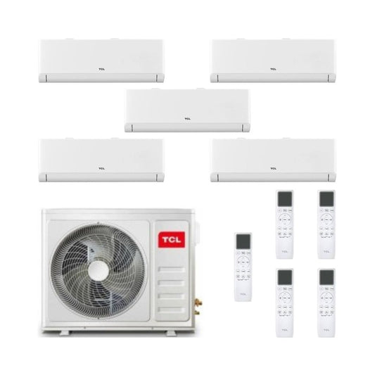 TCL Climatizzatore Penta Split BreezeIN P5 con MT4250 - Gas R-32 Inverter A++/A+ Wi-Fi