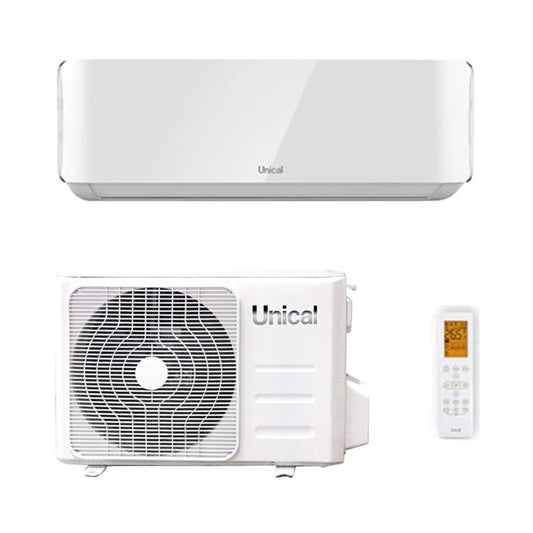 Unical Climatizzatore Monosplit Air Cristal - Gas R-32 Inverter A++/A+ Wi-Fi Optional
